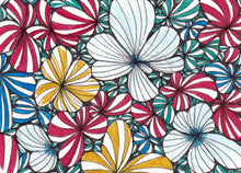 Load image into Gallery viewer, Artist Postcard - Blue Green Red Petals