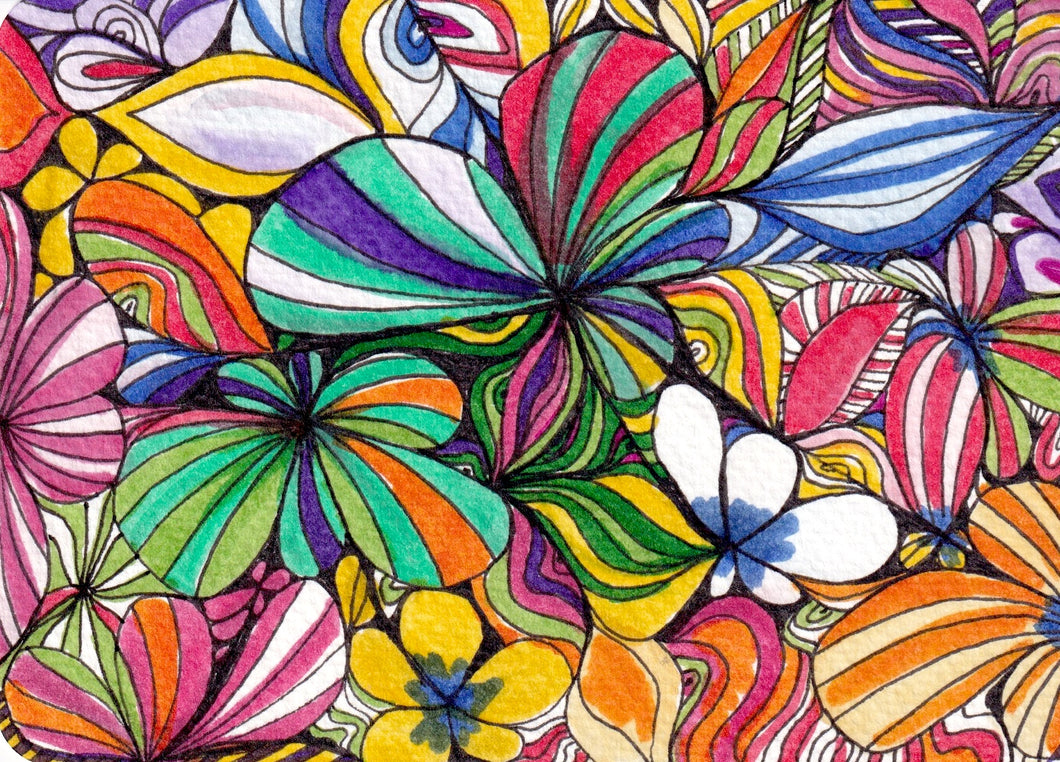 Artist Postcard - Colorful Petals